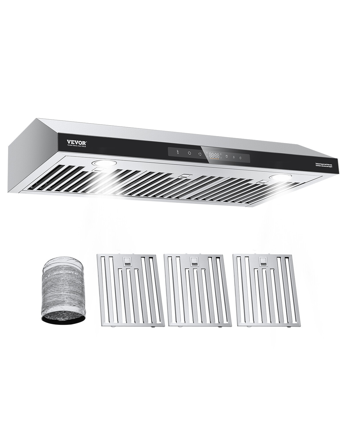 36" Under Cabinet Range Hood Vent Hood 900CFM Gesture & Touch Control