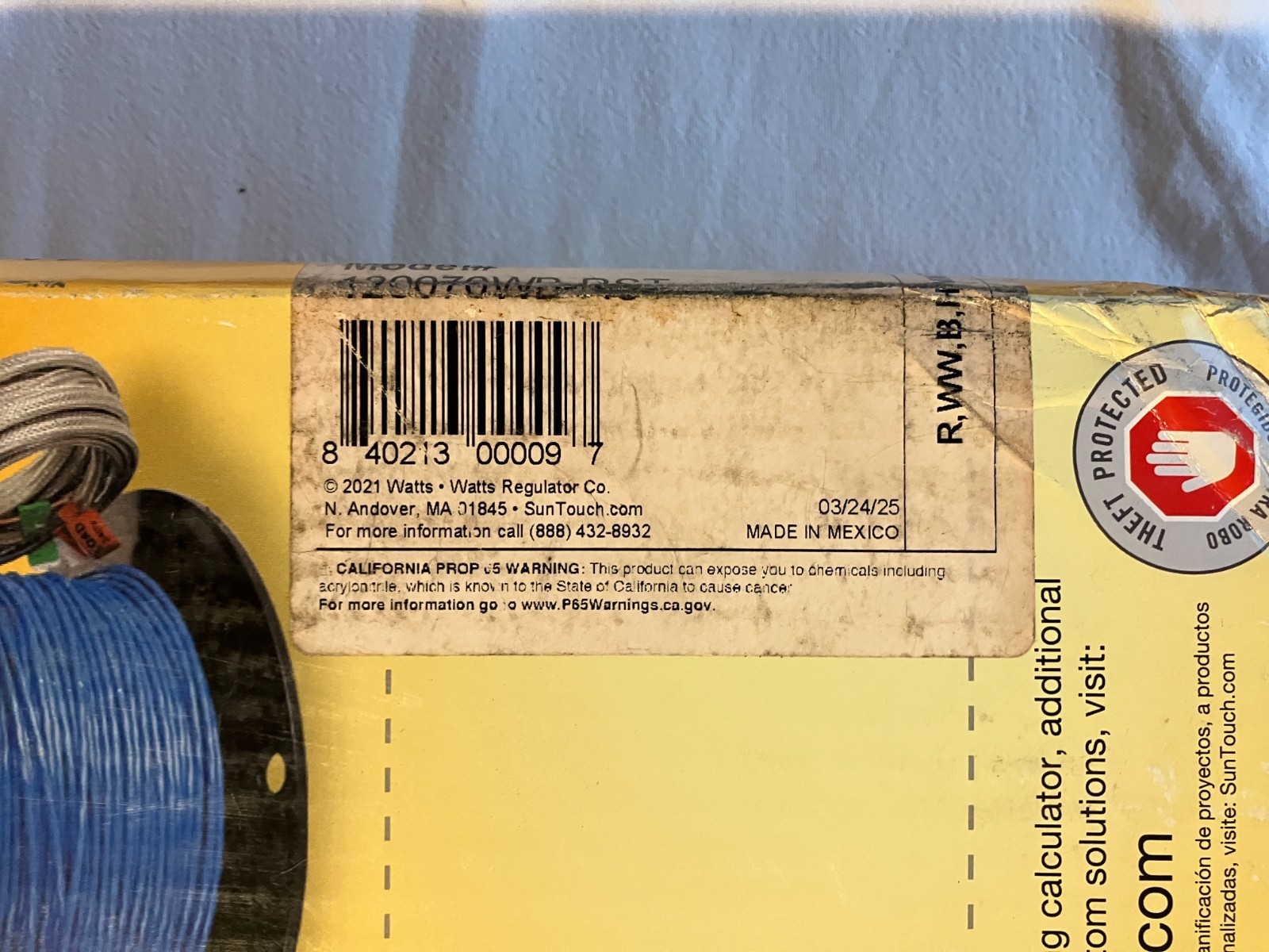 SunTouch 120070WB-RST WarmWire 14AWG, 70 sq ft, Used For HeatMatrix Membrane