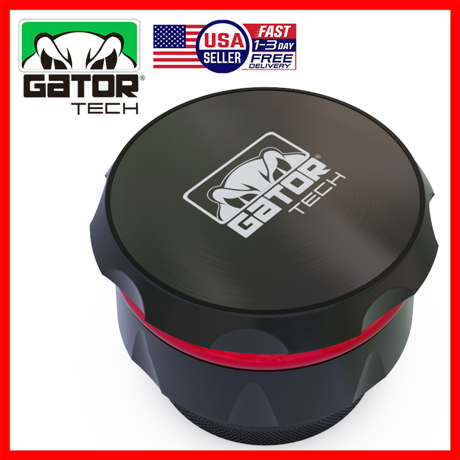 Tobacco Herb Grinder Spice Herbal Metal Crusher 2.5” Large Hand Handle Muller