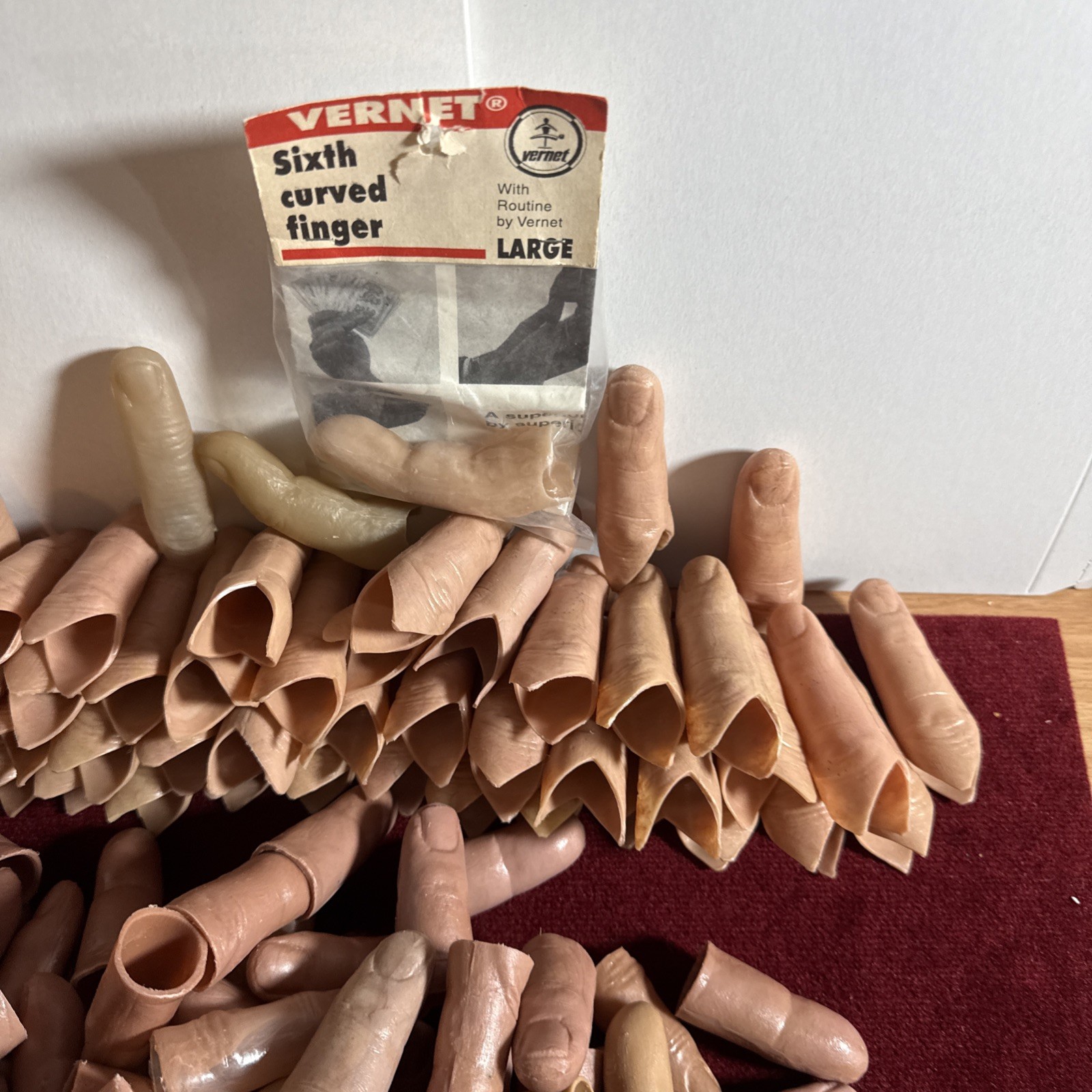 Huge Lot Of Six Curved Finger - Thumb/Finger Tip Gimmicks Magician’s Secret NOS