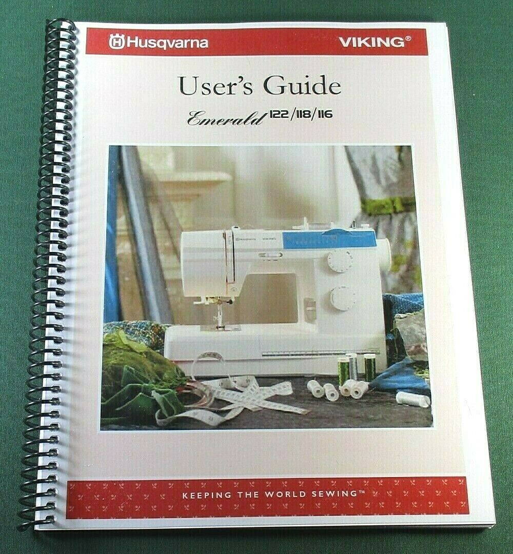 Husqvarna Viking Emerald 116/118/12 Instruction Manual: W/ Protective Covers