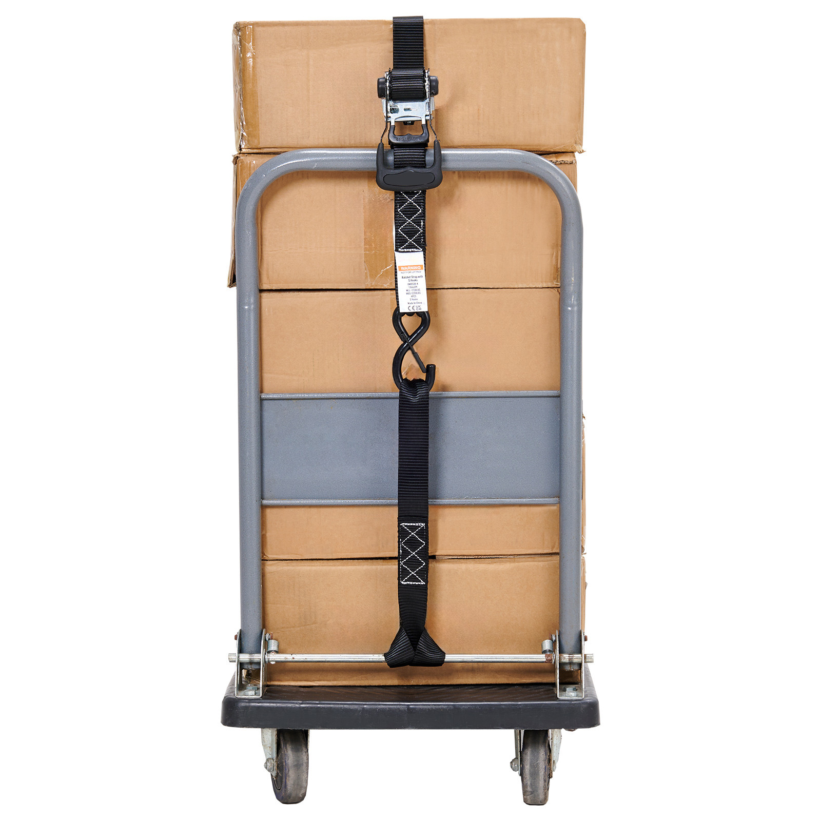 4 Pack Ratchet Tie Down Straps 5208 lbs 1.6" x 8' Heavy Duty for Cargo