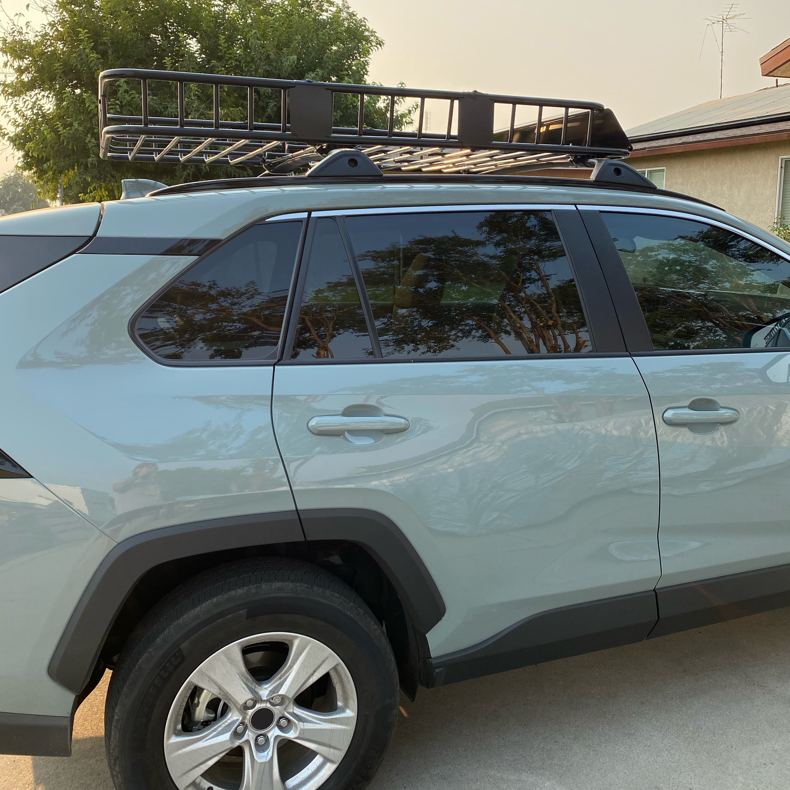 64" x 39" Universal Blcak Roof Rack Cargo Carrier Basket SUV Top Holder 250 LBS