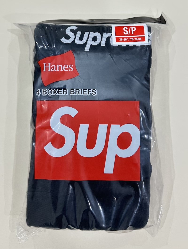 Supreme x Hanes Boxer Briefs (4 pack) black Small S