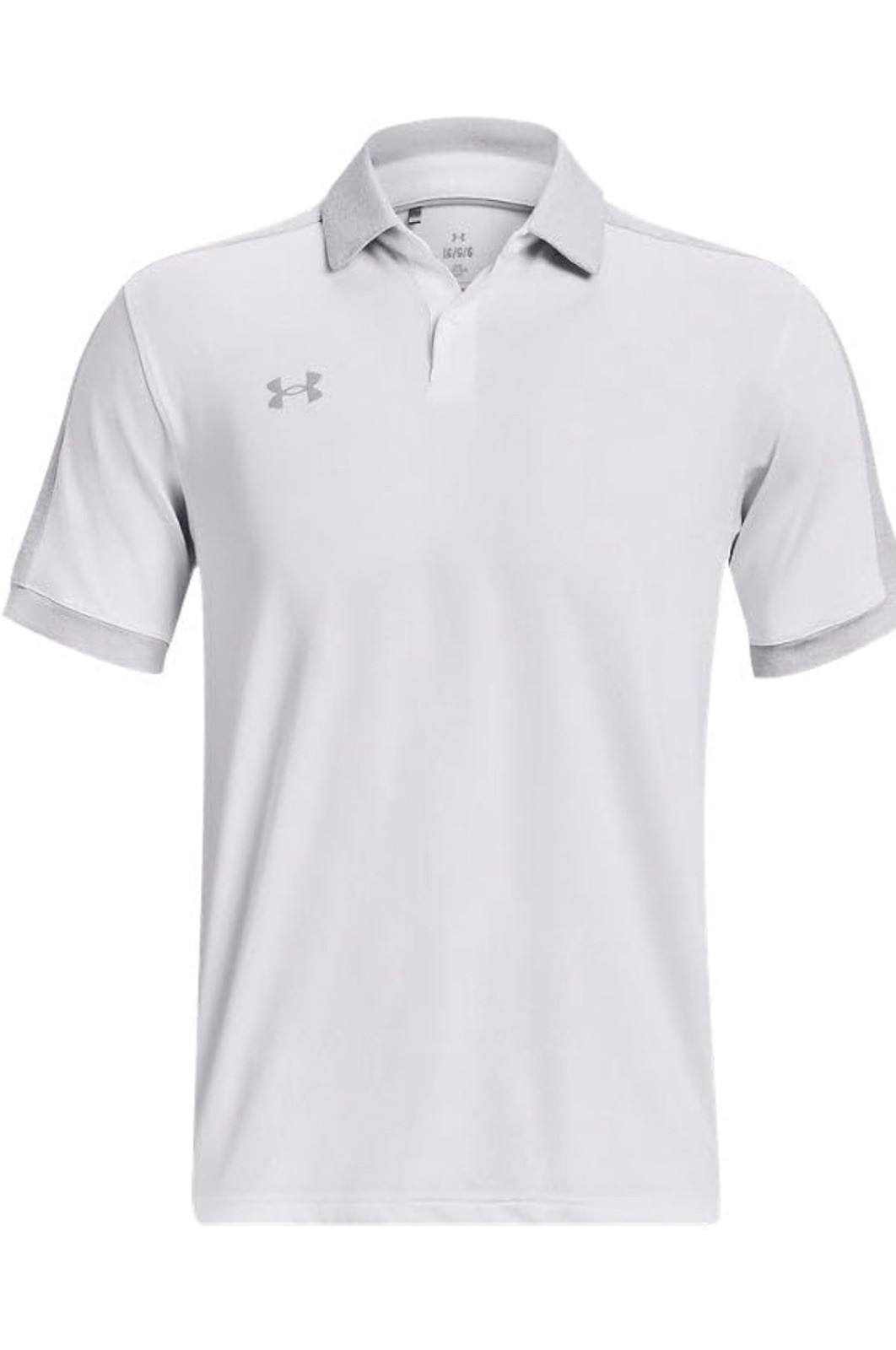 Under Armour Trophy Mens Short Sleeve Polo Shirt 2XL White/gray