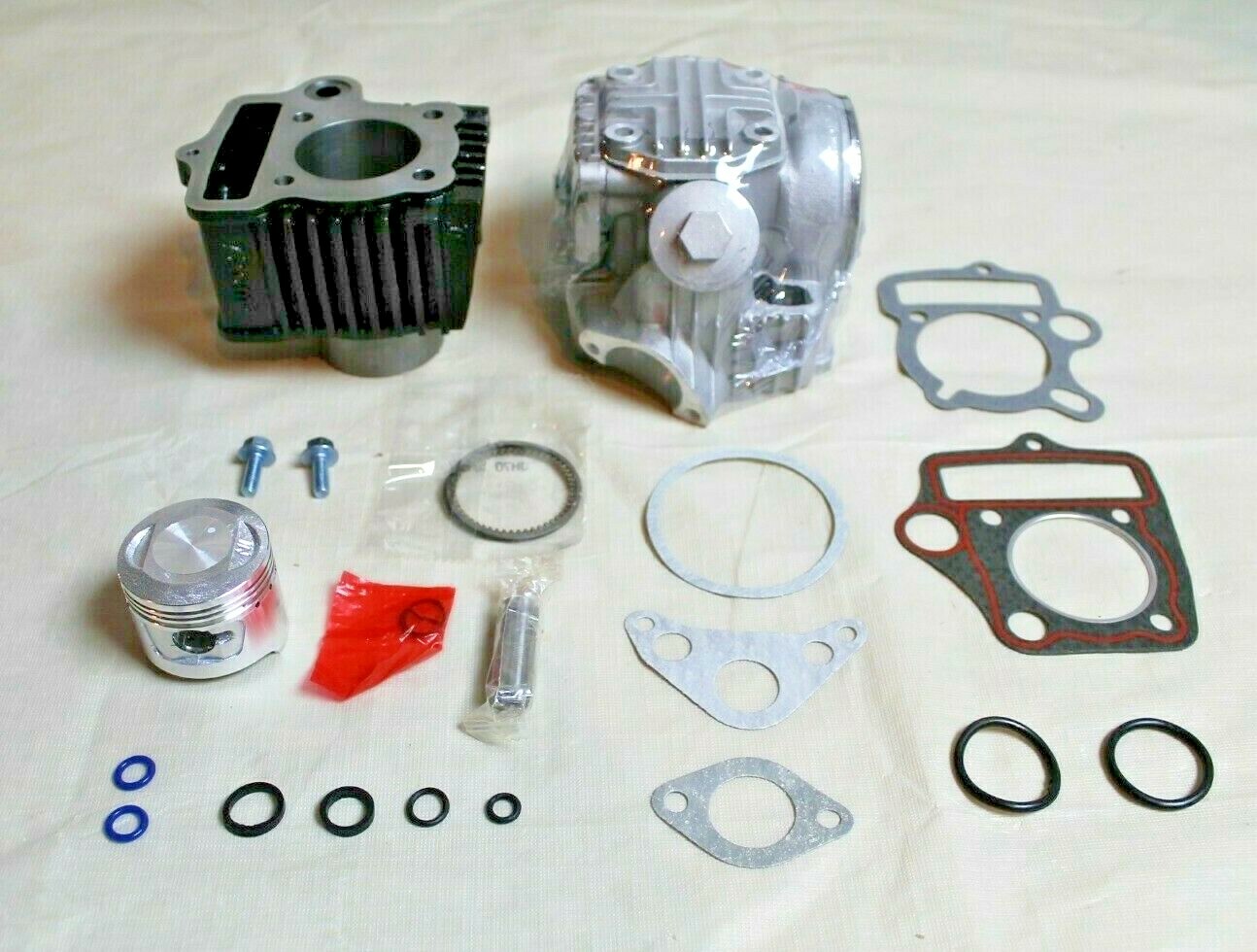 New Honda CRF70 Engine Top End Rebuild Kit Cylinder Head Piston For 2004-2012