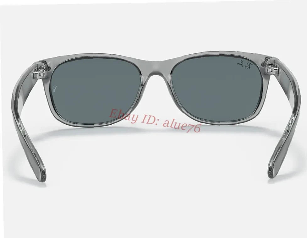 New Wayfarer Ray-Ban RB2132 Sunglasses Dark Blue Lens Grey Frame UV Protect 55mm