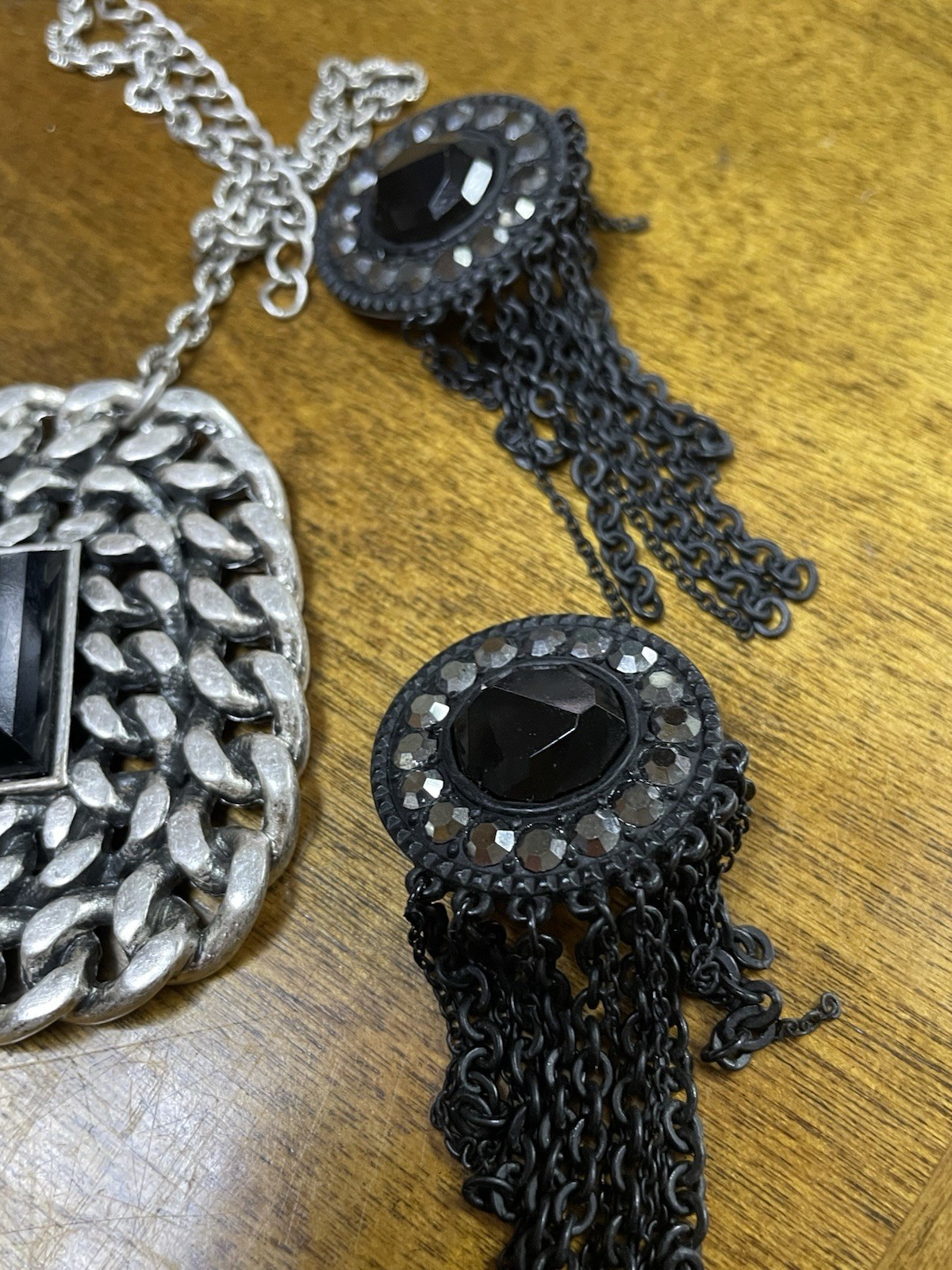 Heidi Klum Signed Jewelry Lot. 2 Necklaces & 2 Pr Earrings