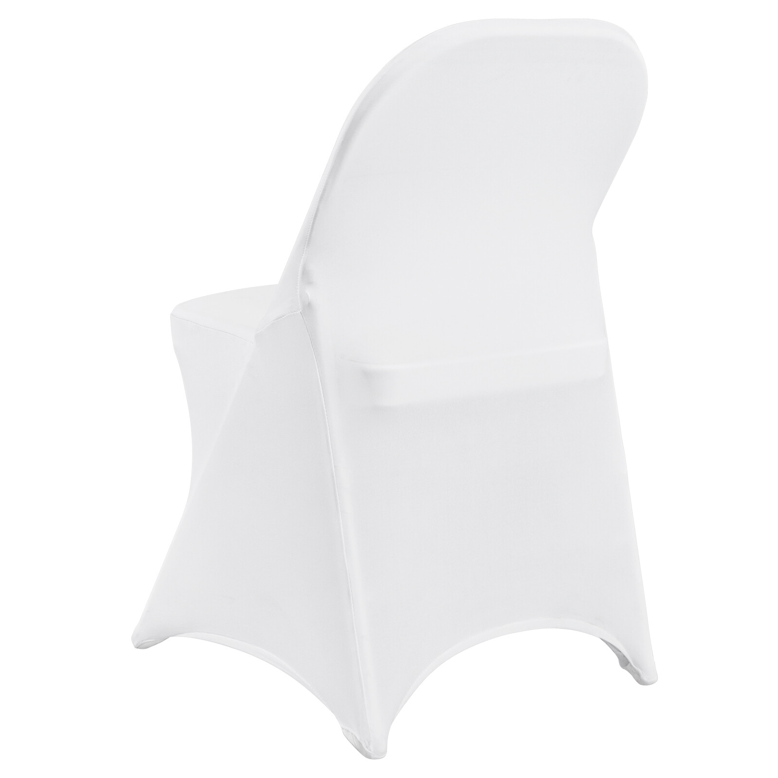 VEVOR 50PCS White Stretch Spandex Folding Chair Covers for Wedding Party Dining
