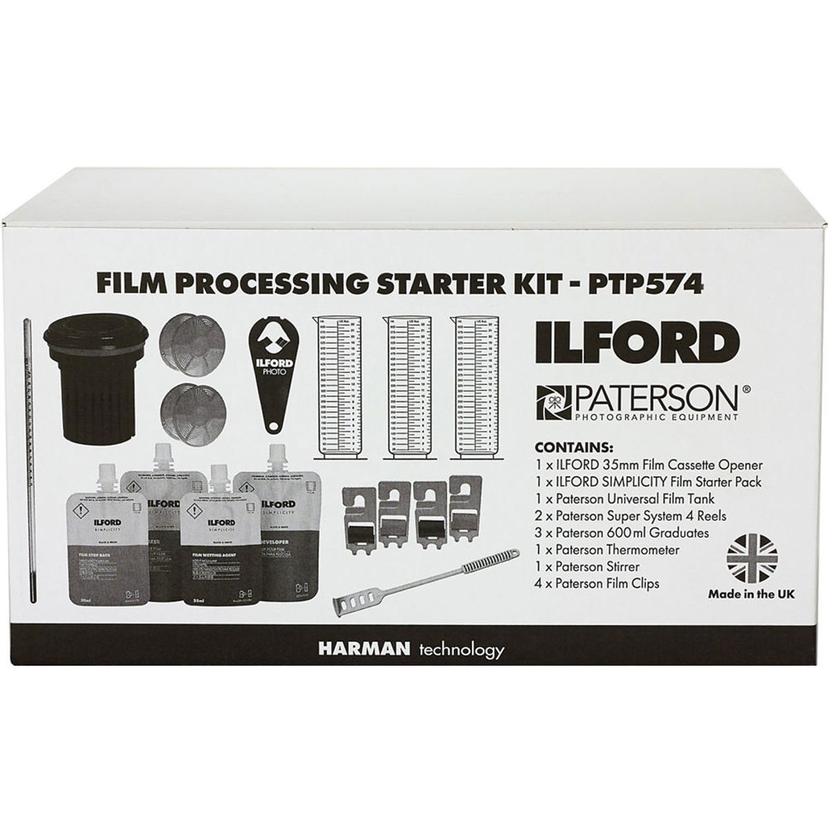 Paterson Photographic Patterson Ilford Film Processing Kit #PTP574U