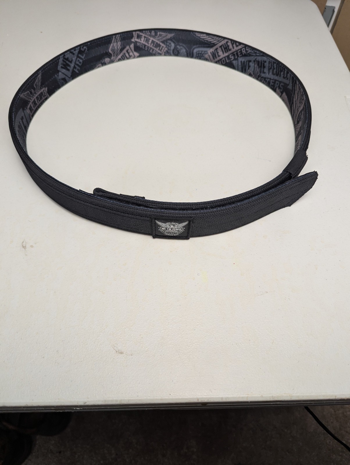 We The People Falcon Black Buckleless CCW Belt Size  L 36-40 New