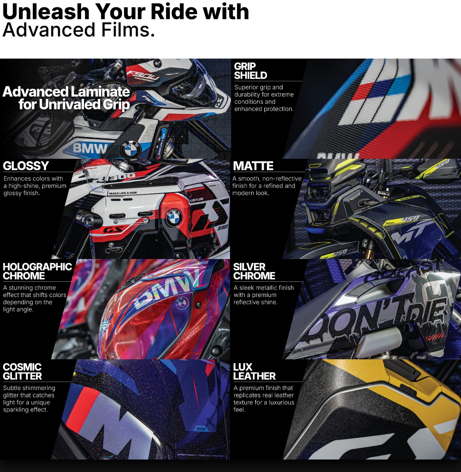 NEW Graphic kit for BMW R 1300 GS ADV Adventure (2024~) Decal Kit (GRDW-WY)