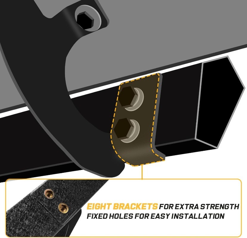 Running Boards Compatible with 19-26 Chevy Silverado/GMC Sierra 1500 Crew Cab