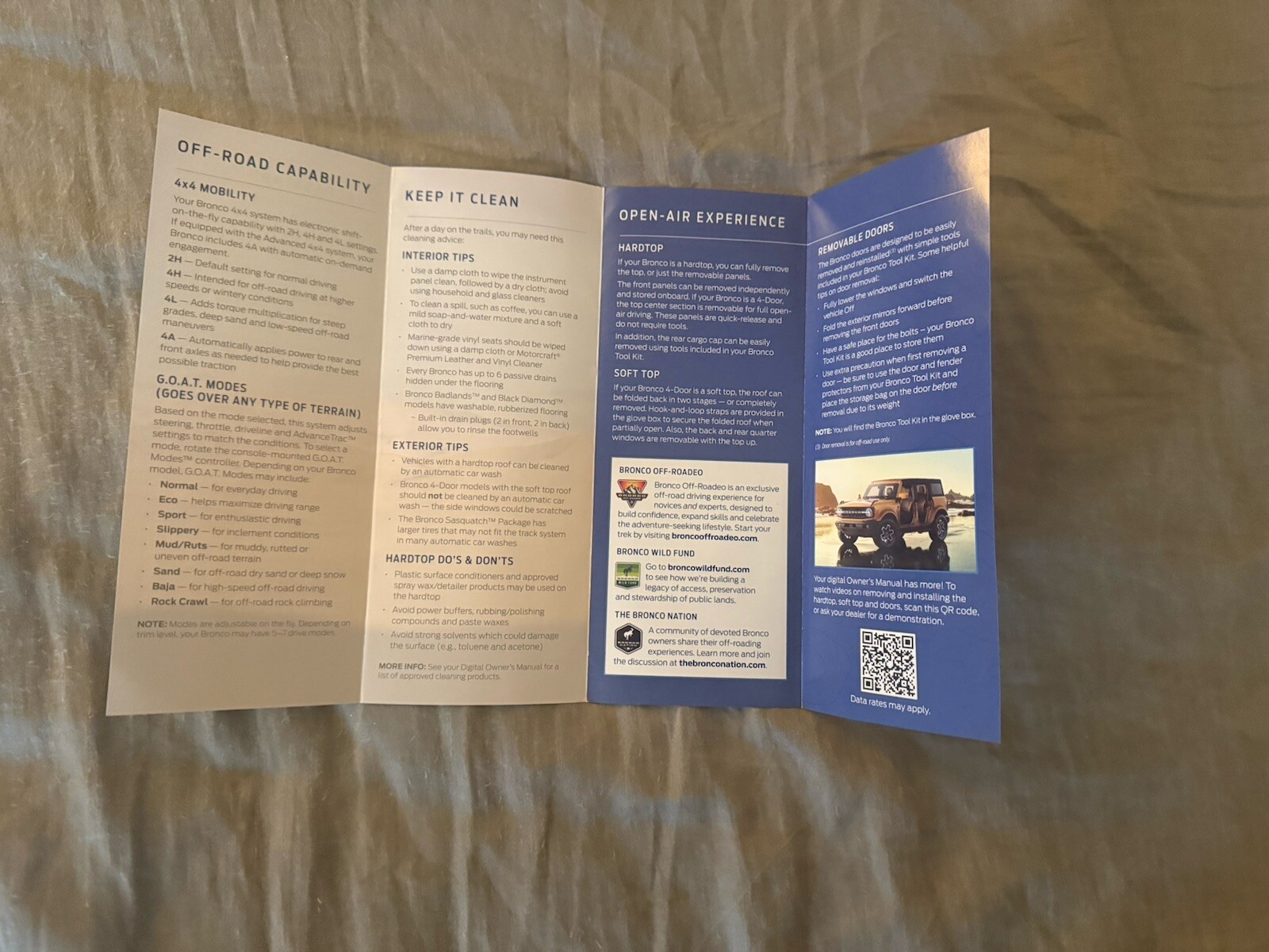 Ford Bronco Sales Materials Including Brochures