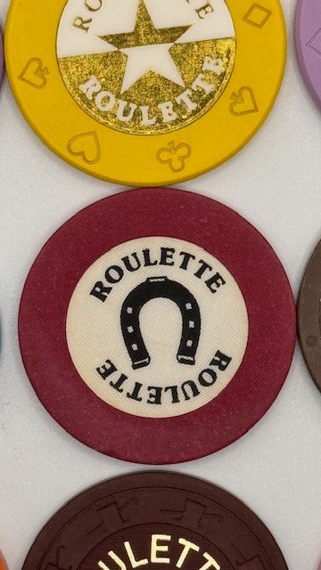 Lot of 14 Misc. Roulette Chips-Clean-Payboy Chips
