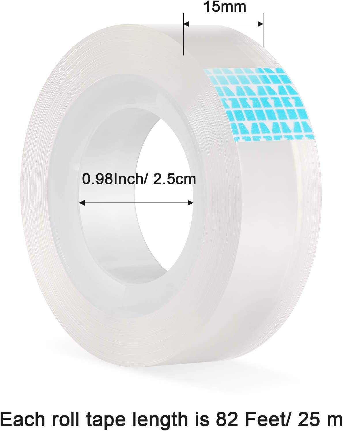 12 Rolls Crystal Clear Transparent Tape Dispenser Refills 3/4" x 1000" Wholesale