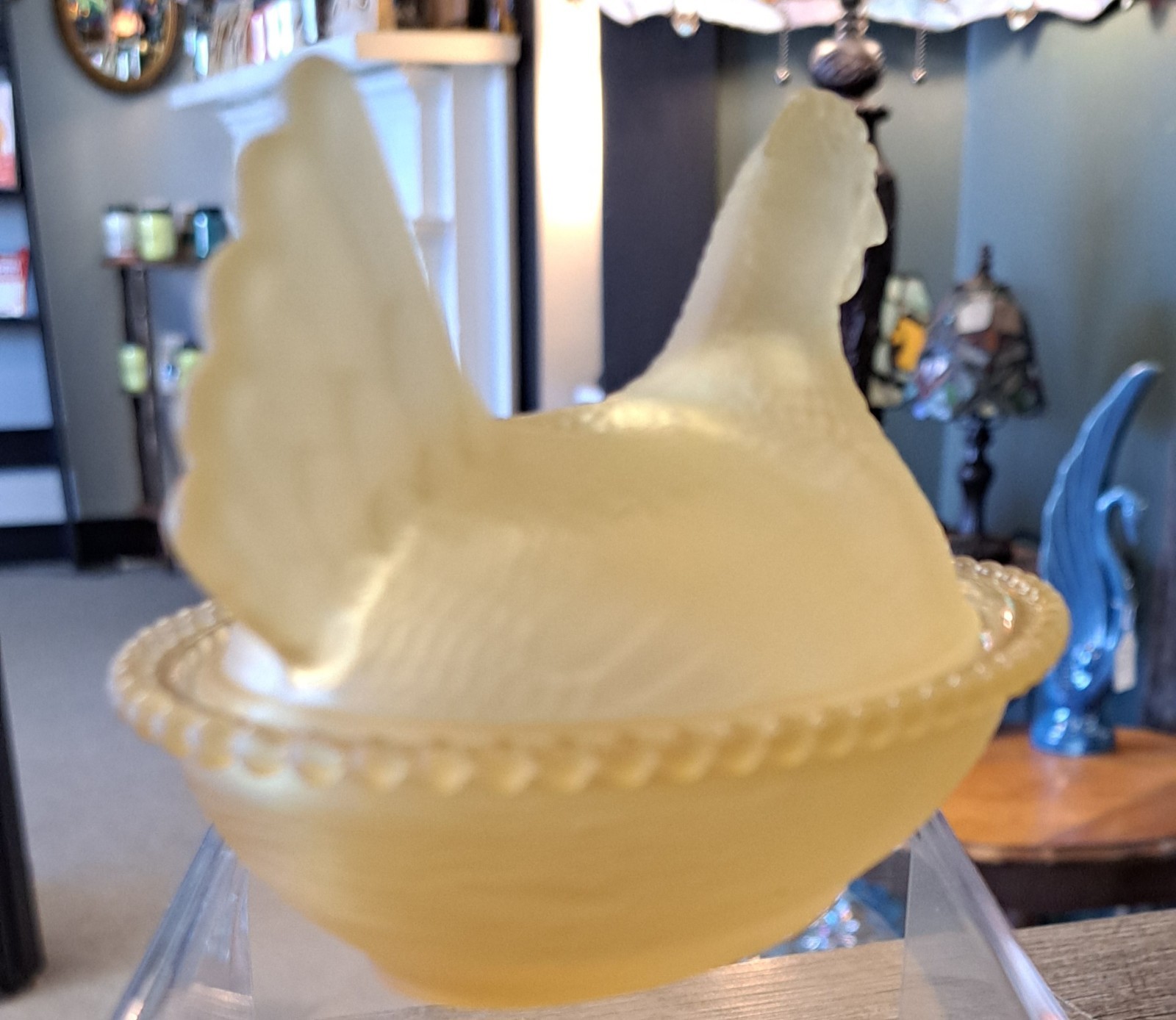 Set Of 6 Hen On Nest, COMPLETE SET OF SATIN ROSE'S CLOSET