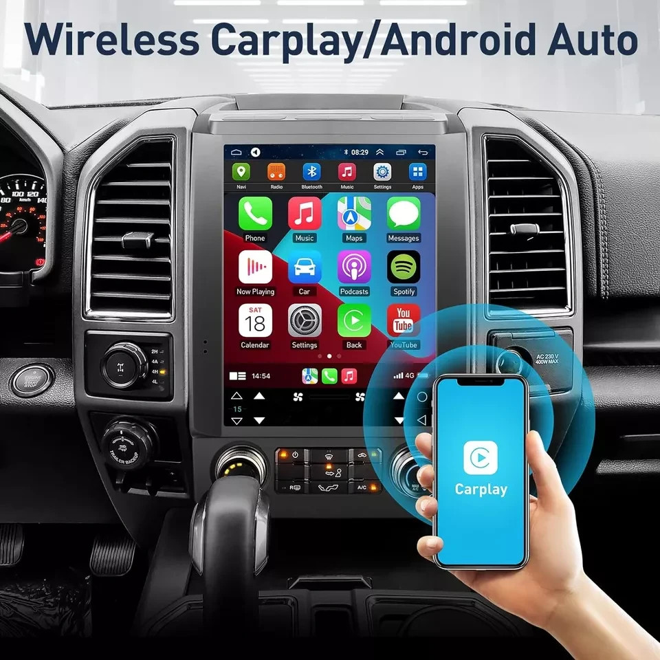 12.1"For Ford F150 2015-2022 Android Tesla Style Car Radio Stereo /Carplay/GPS