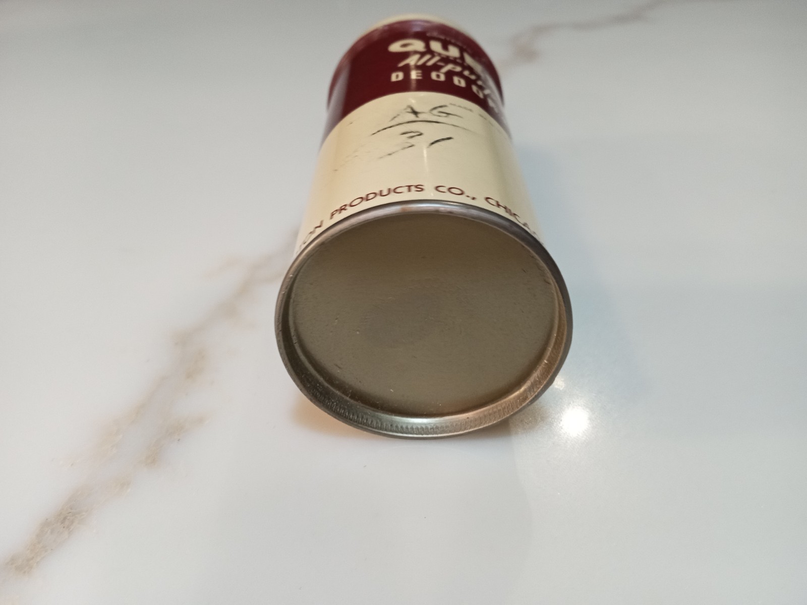 Quest - All Purpose - Deodorant Powder- Metal Tin. Vintage 1940's Half Full.