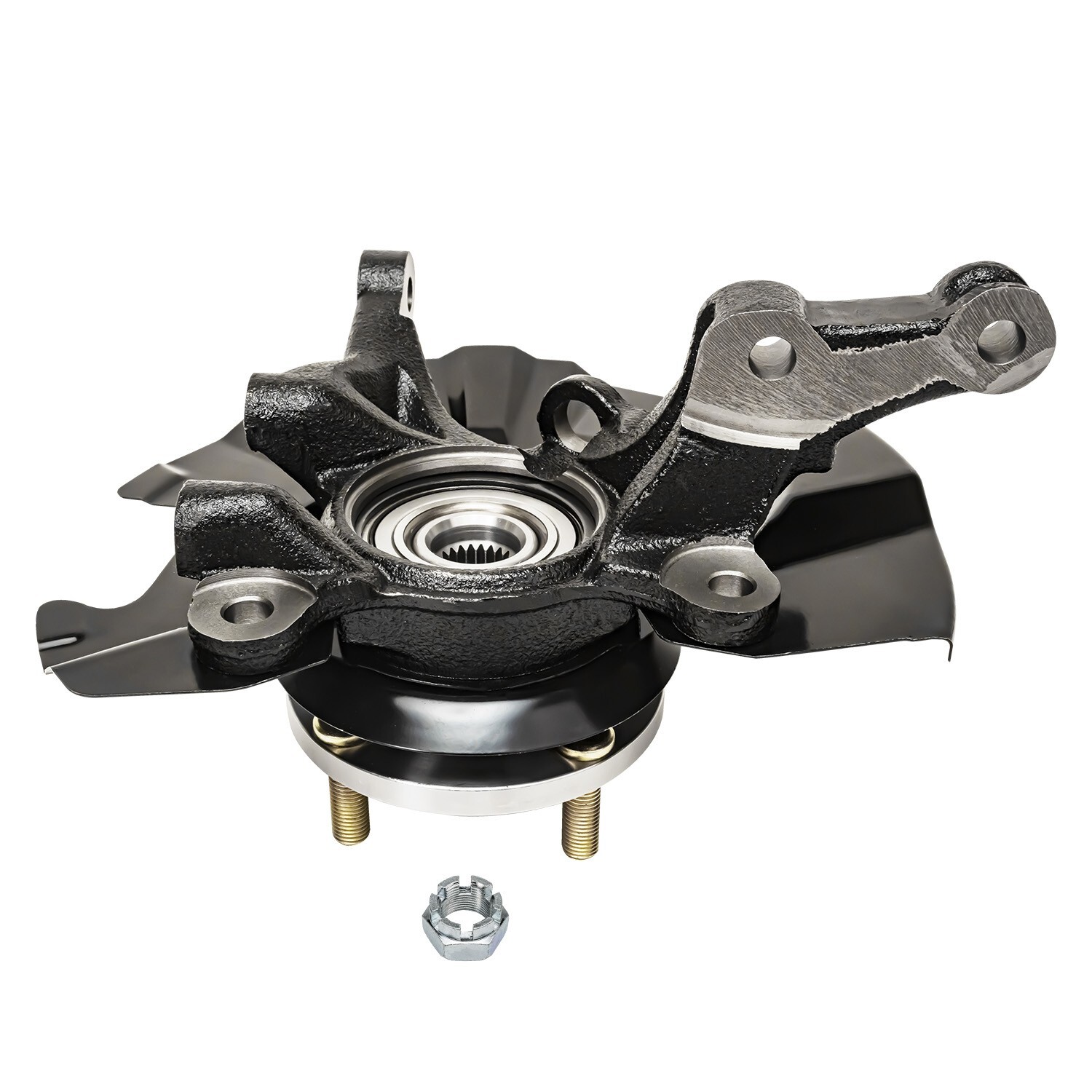 Front Left Knuckle & Wheel Hub Bearing Assembly for 2006 - 2011 Hyundai Accent