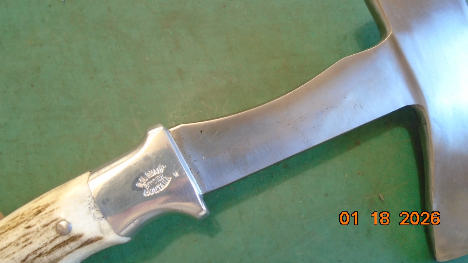 RH RUANA Bonner MT. M Stamp Hatchet / Leather Sheath 1962-1983 Unused Pristine