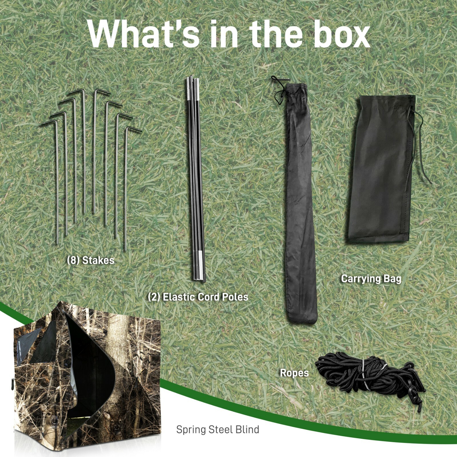 SereneLife SLHT49 Two Person Hub Blind Water Resistant Tent