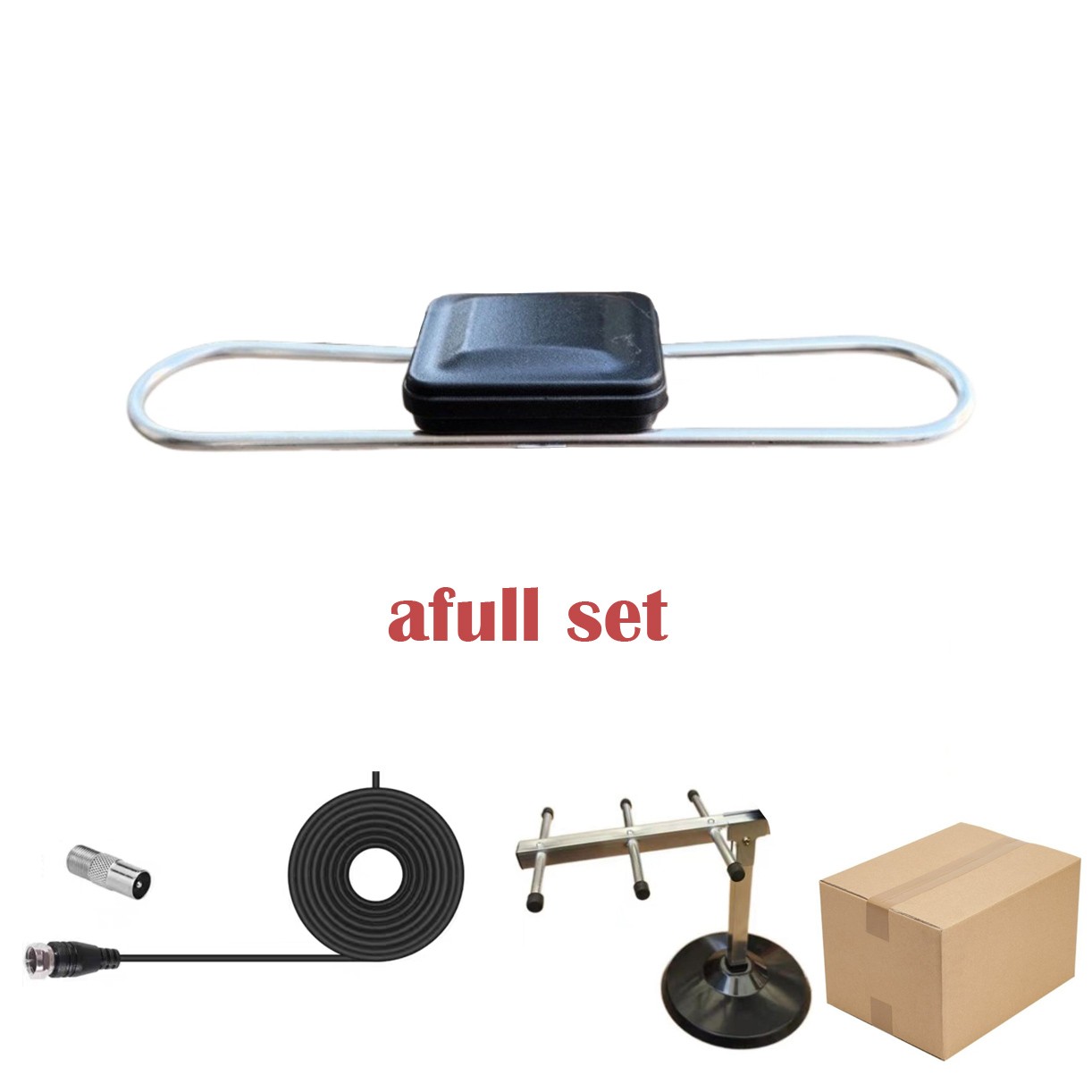 Outdoor TV Antenna Amplified Digital HDTV 1080P 4K UHF VHF 200 Mile with Bracket