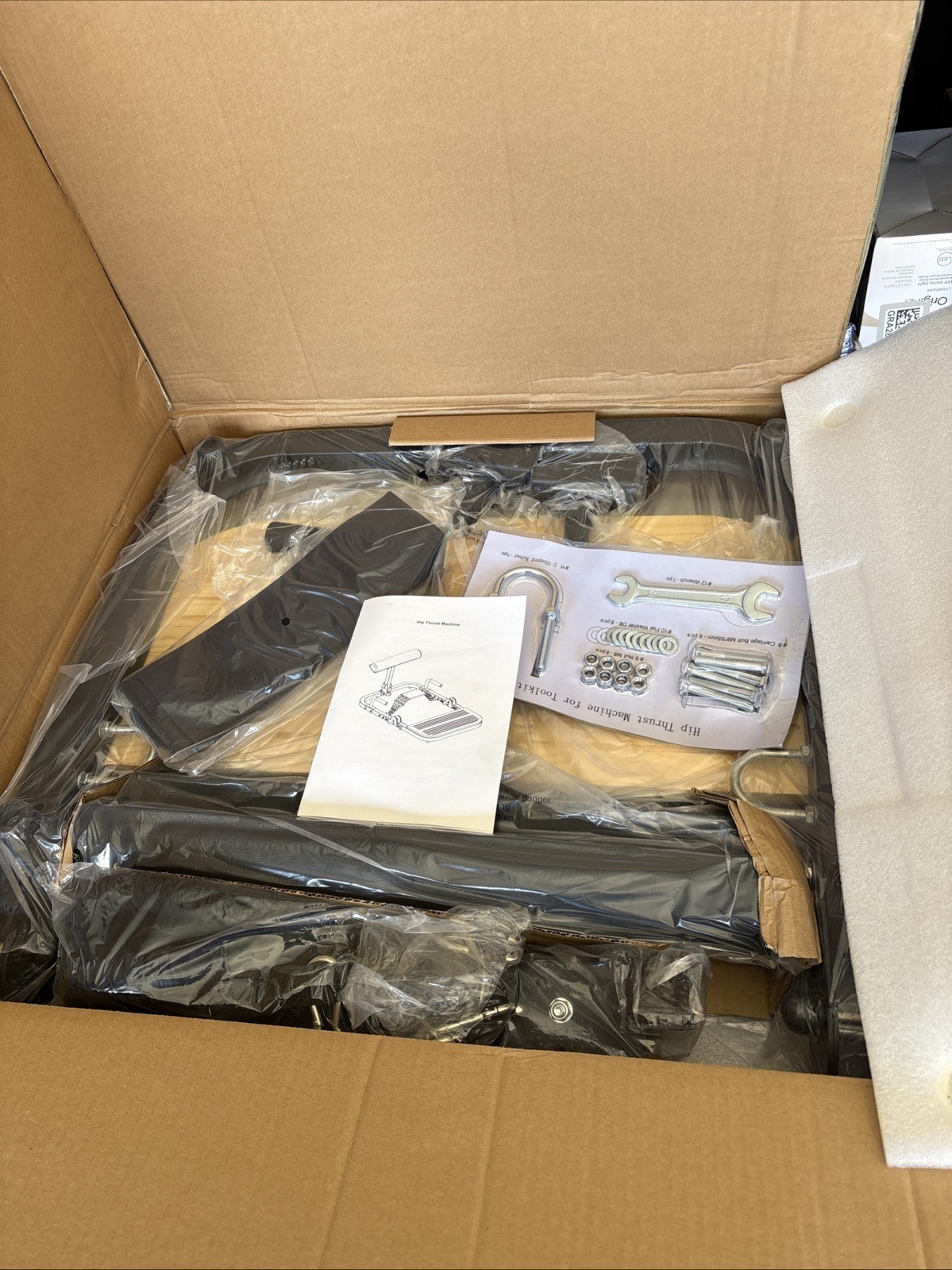 BootySprout Hip Thrust Machine for High Resistance Glute Training - Home Gym