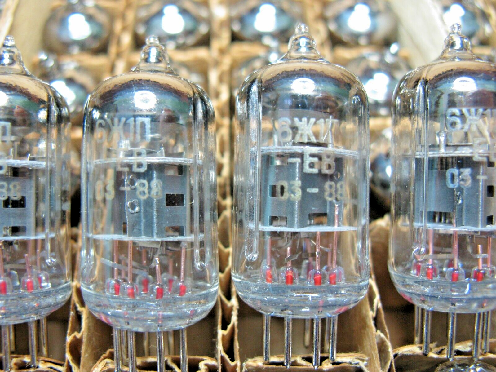 US Stock! 10x 6J1P-EV / 6ZH1P-EV/ EF95 / 6J1 Voskhod factory tubes Same Date NOS