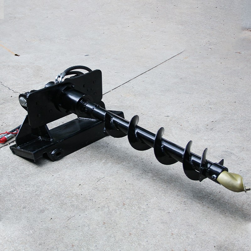 Mini Skid Steer Attachments Pallet Forks, Drill Augers, Log Grab
