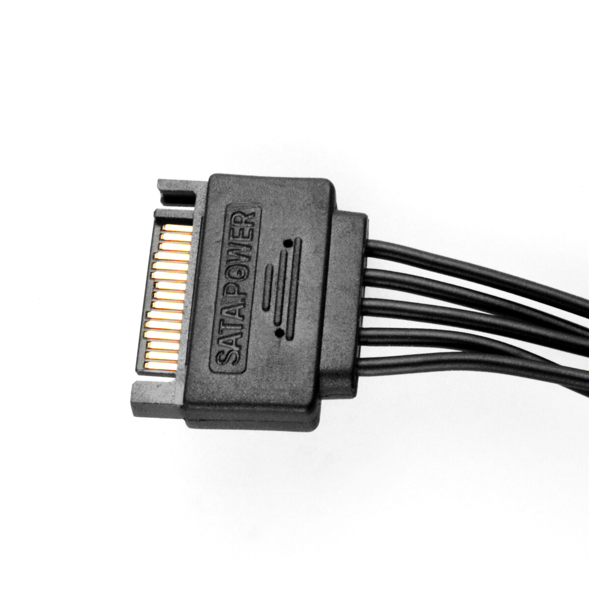 NEW 15 Pin SATA Power 1 Male To 5 Female Splitter Hard Drive Cable fits HDD SSD