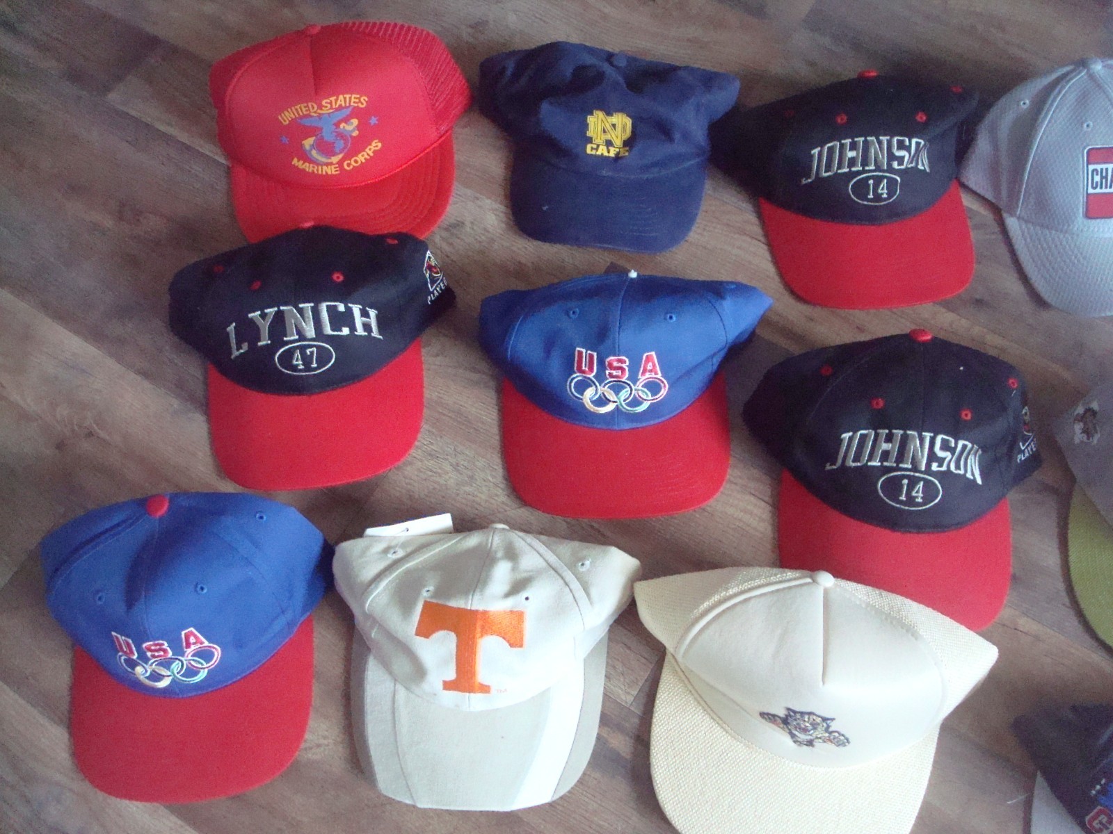 15 HATS OLYMPIC MLB NFL SPORTS SNAPBACK 90S WHOLESALE LOT HATS VINTAGE HAT CAP