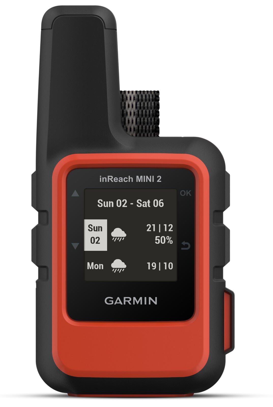 Garmin inReach Mini 2 Compact GPS Satellite Communicator 010-02602-00, Flame Red