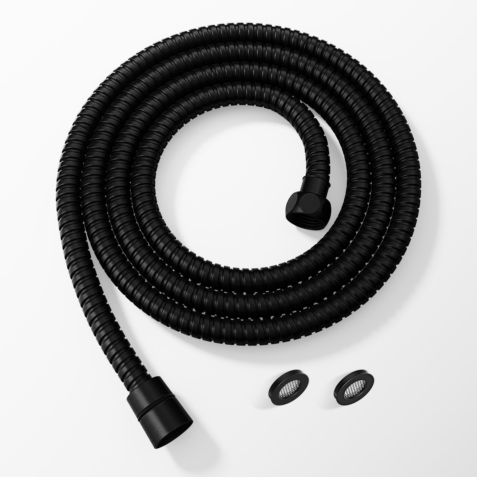 JOMOO Shower Hose 59-118" Stainless Steel Extension Brass Fit,EPDM Inner Tube