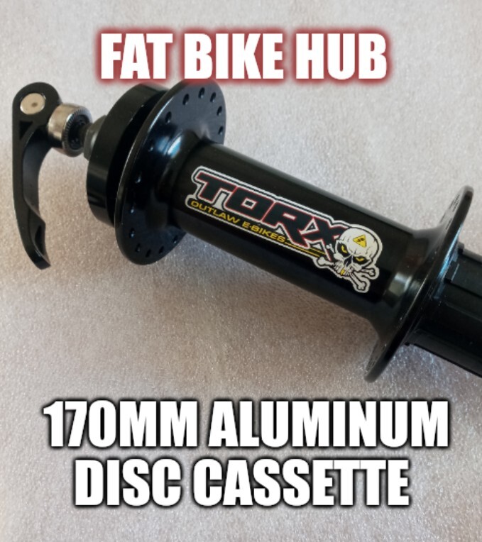 Fat bike rear hub 170mm QR 8/9/10 speed 36h aluminum Cassette disc type.