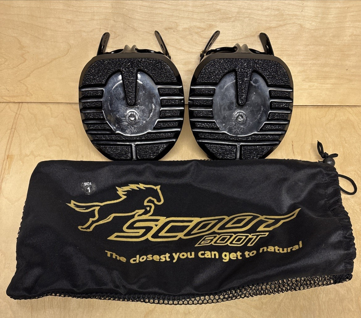 Scoot Boot Horse Hoof Boot - Size 1 - PAIR - Lightweight Performance Boots