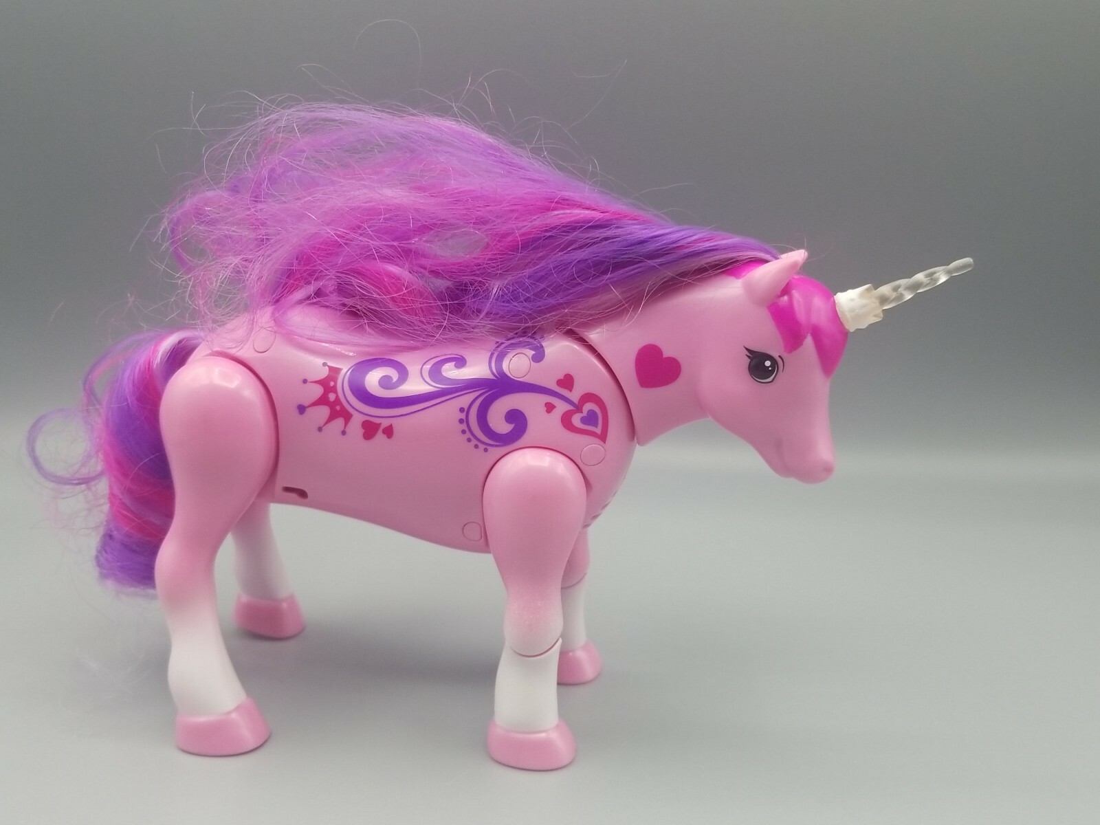 Moose Toys Pink Unicorn Battery Operated Galloping Walking Lights Sounds