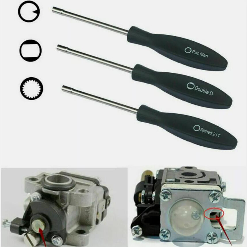 3 Screwdriver Carburetor Adjustment Chainsaw Tool For Poulan Husqvarna Craftsman