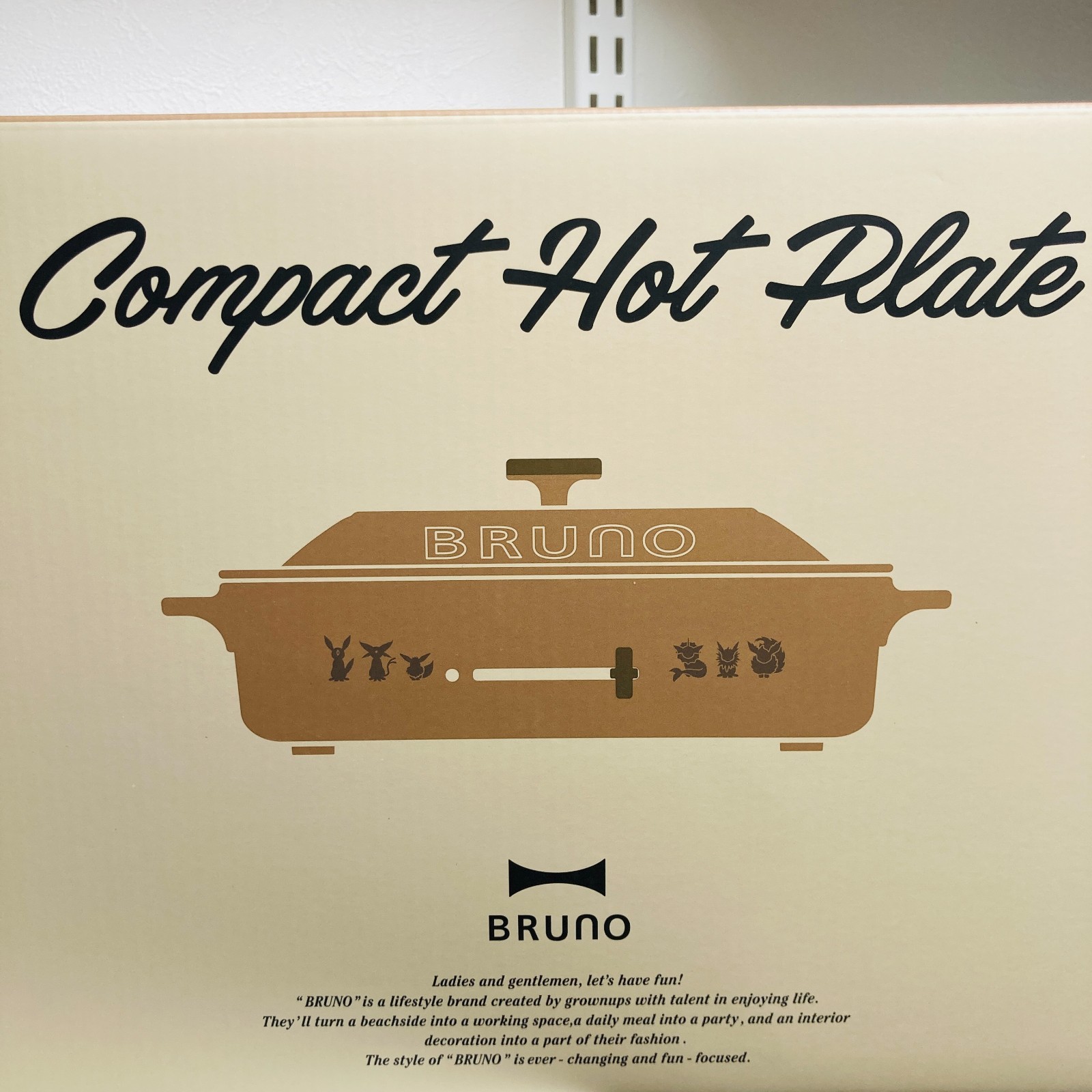 1 Day Ship New Pokemon BRUNO Eevee Friends Compact Hot Plate Japan Exclusive