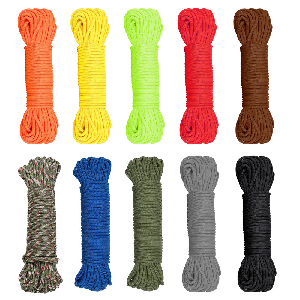 550lb Paracord Strong Nylon 7 Strands Type III Mil-Spec Parachute Cord 50-1000ft
