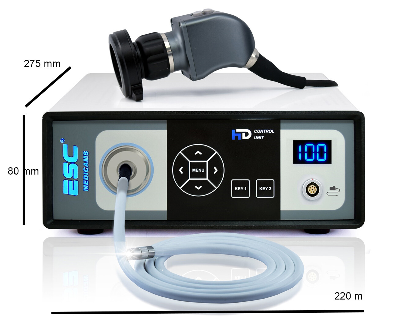 Endoscopy Camera & Cold LED Light Source HD USB ENT Medical Endoscope with fiber