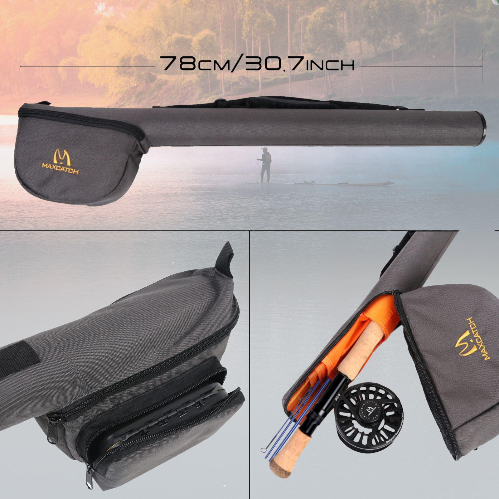 Maxcatch Saltwater Fly Fishing Rod and Reel Combo 9FT 8-10WT Complete Outfit