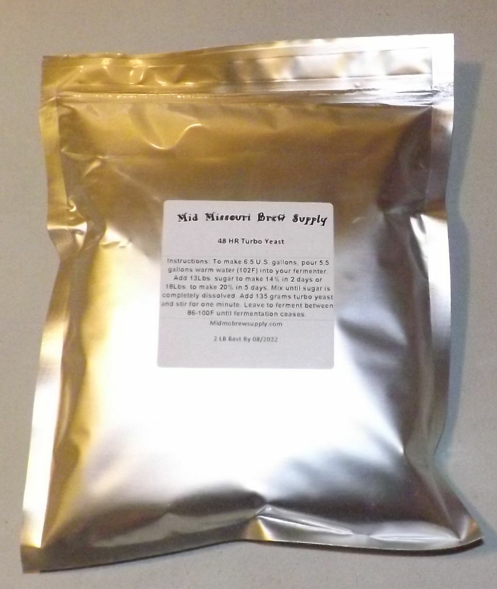 2 LB. 48 Hour Turbo Yeast FREE SHIPPING!!! Moonshine, Whiskey, Distilling