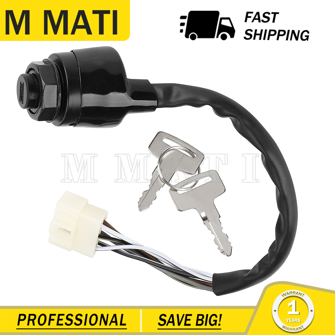 Ignition Switch & Key For Kawasaki Mule 500 550 2500 2510 2520 2010 2020 2030