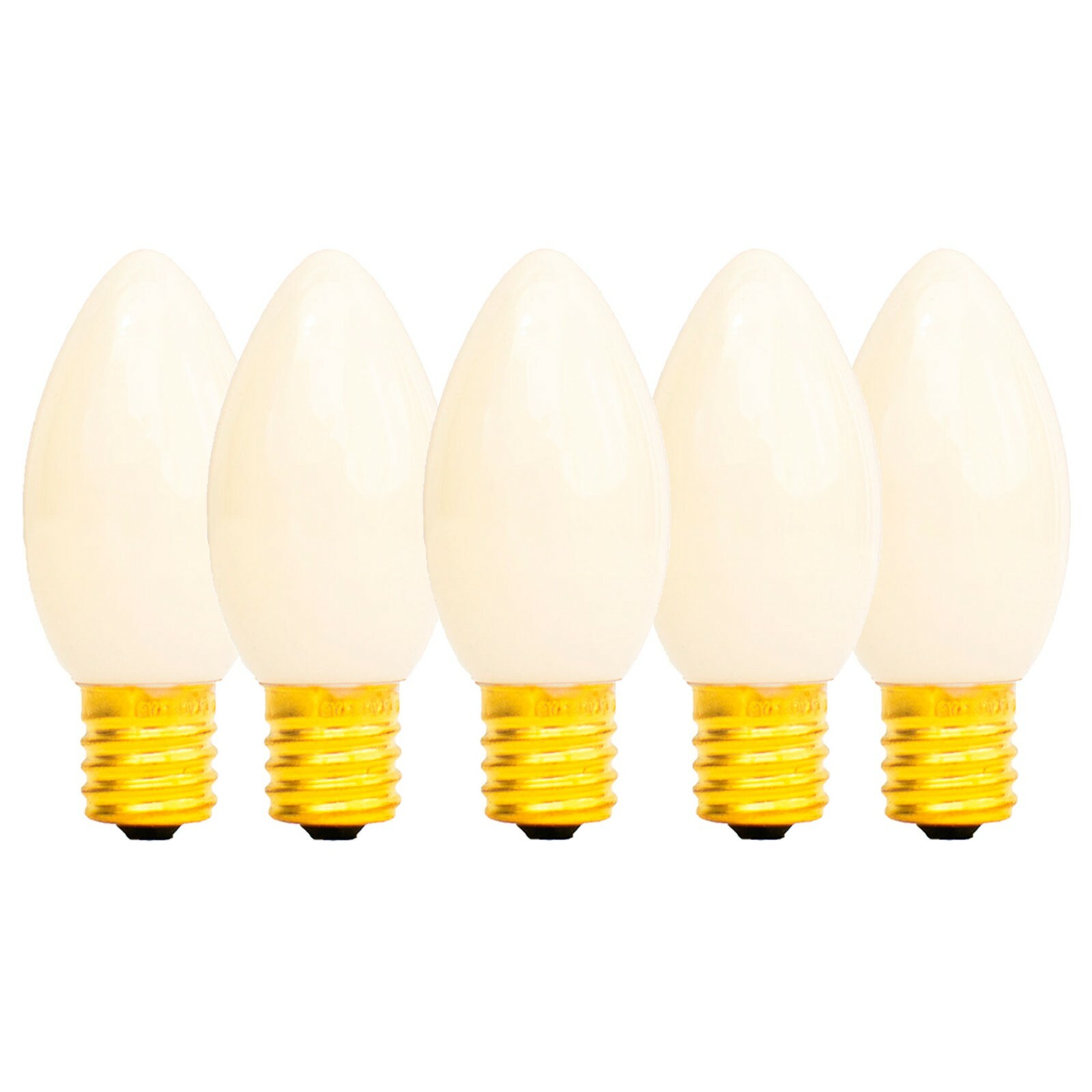 4th of July Outdoor Patio Lights Red White & Blue C7 Ceramic E12