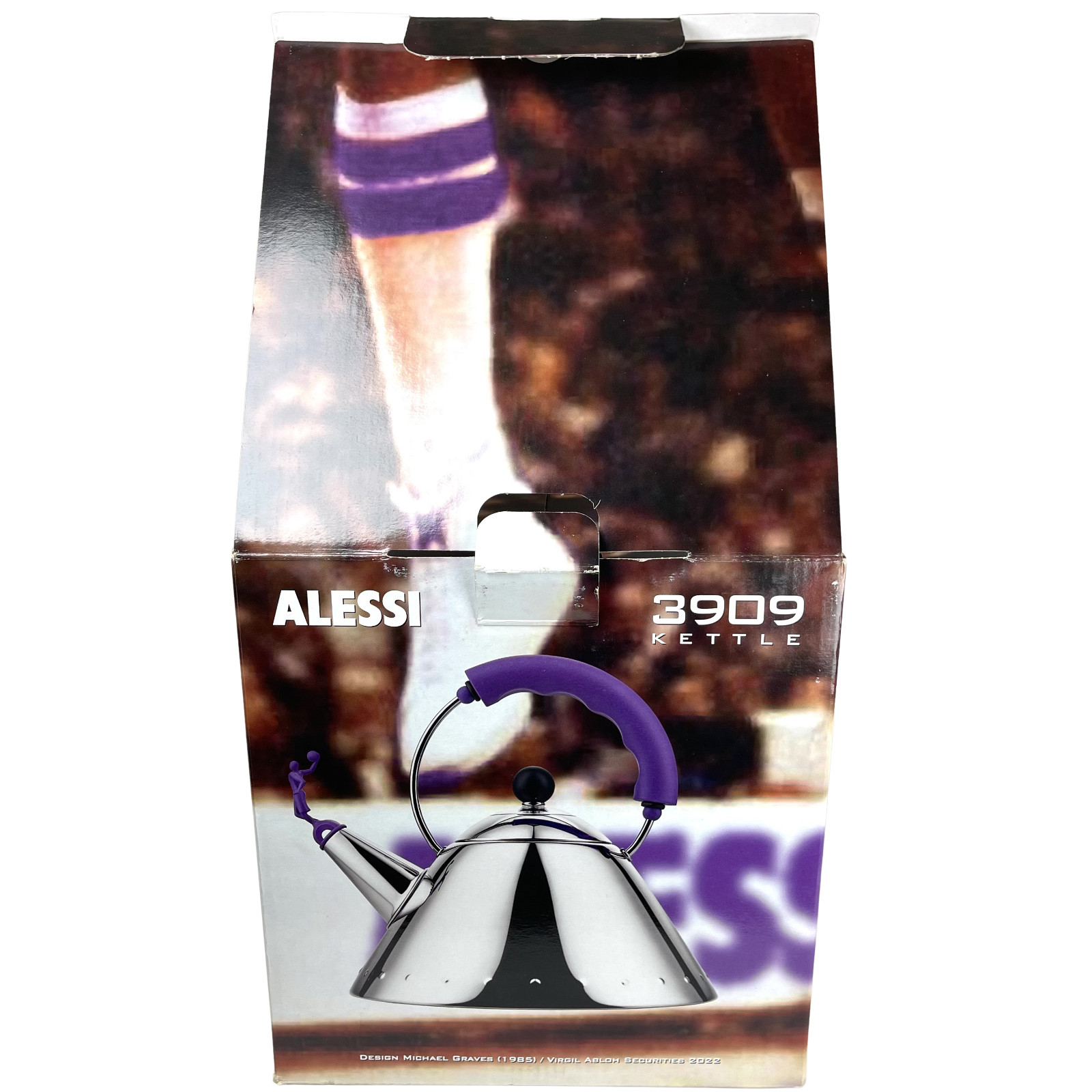 Alessi 3909 Kettle Virgil Abloh Limited Edition Purple Handle Michael Graves NIB