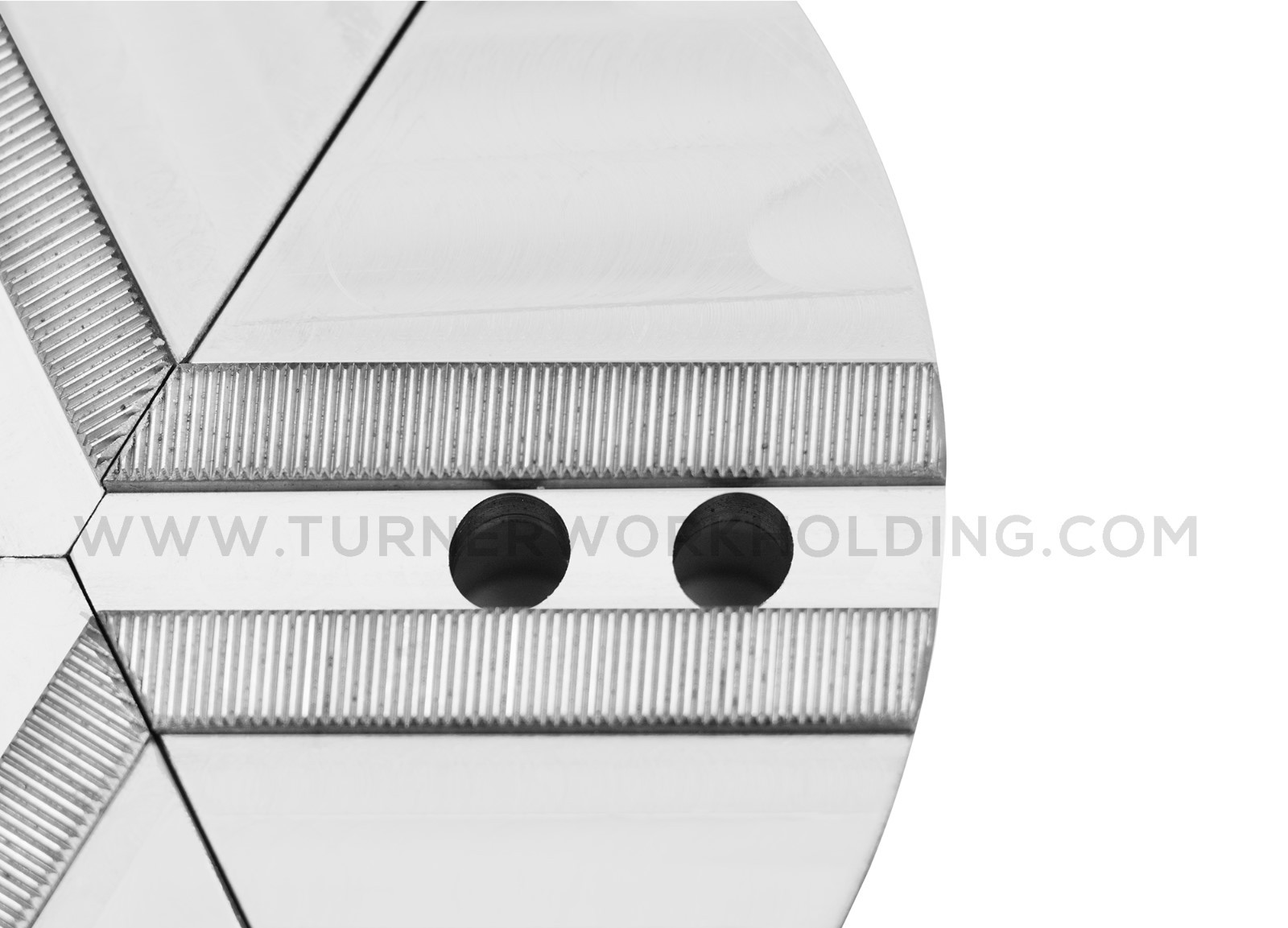 8" ALUMINUM ROUND FULL GRIP PIE SOFT JAWS FOR KITAGAWA CHUCKS (B-208) 2"HT (3PC)