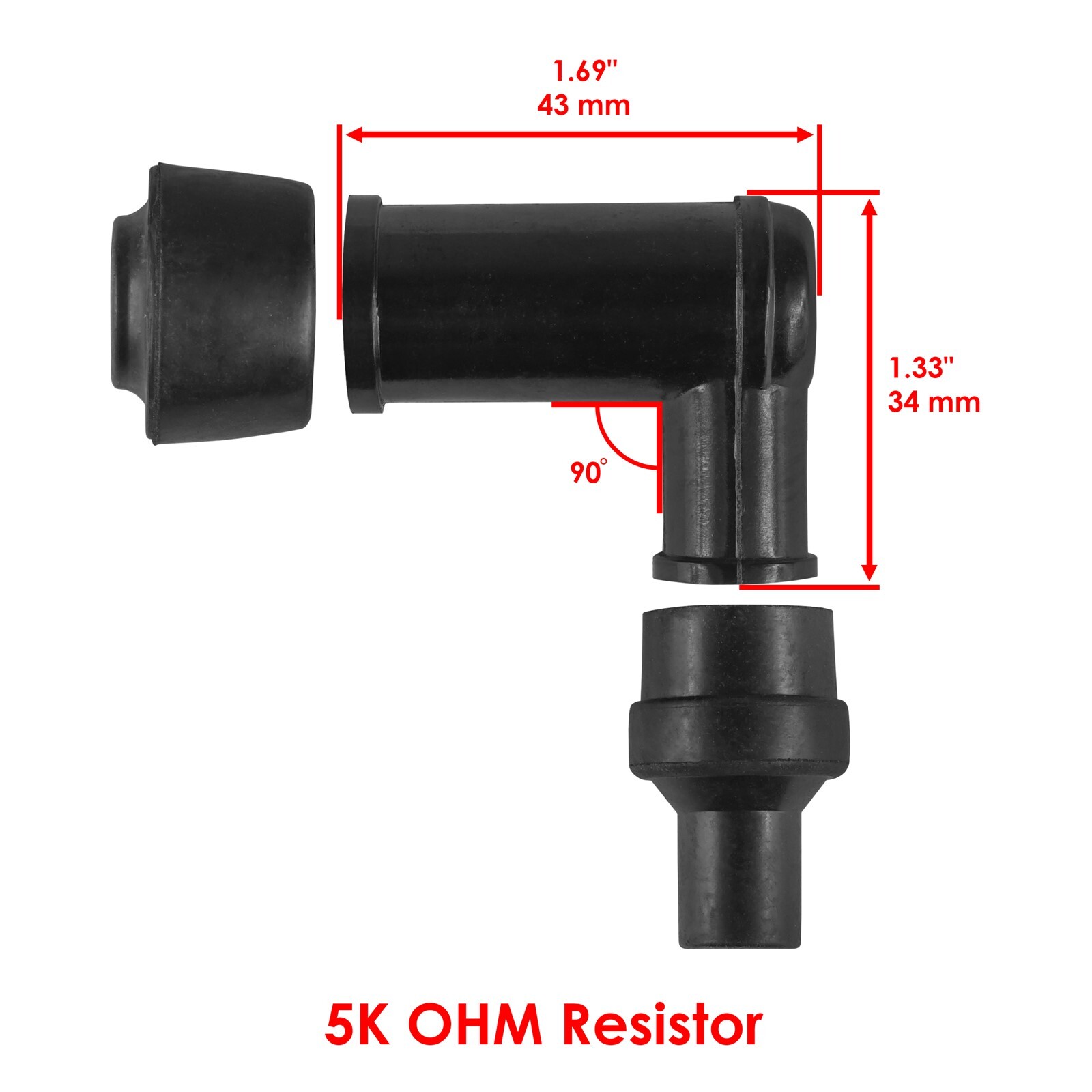 Ignition Coils & Spark Plug Boot Caps for Yamaha Maxim 750 XJ750 1982-1983