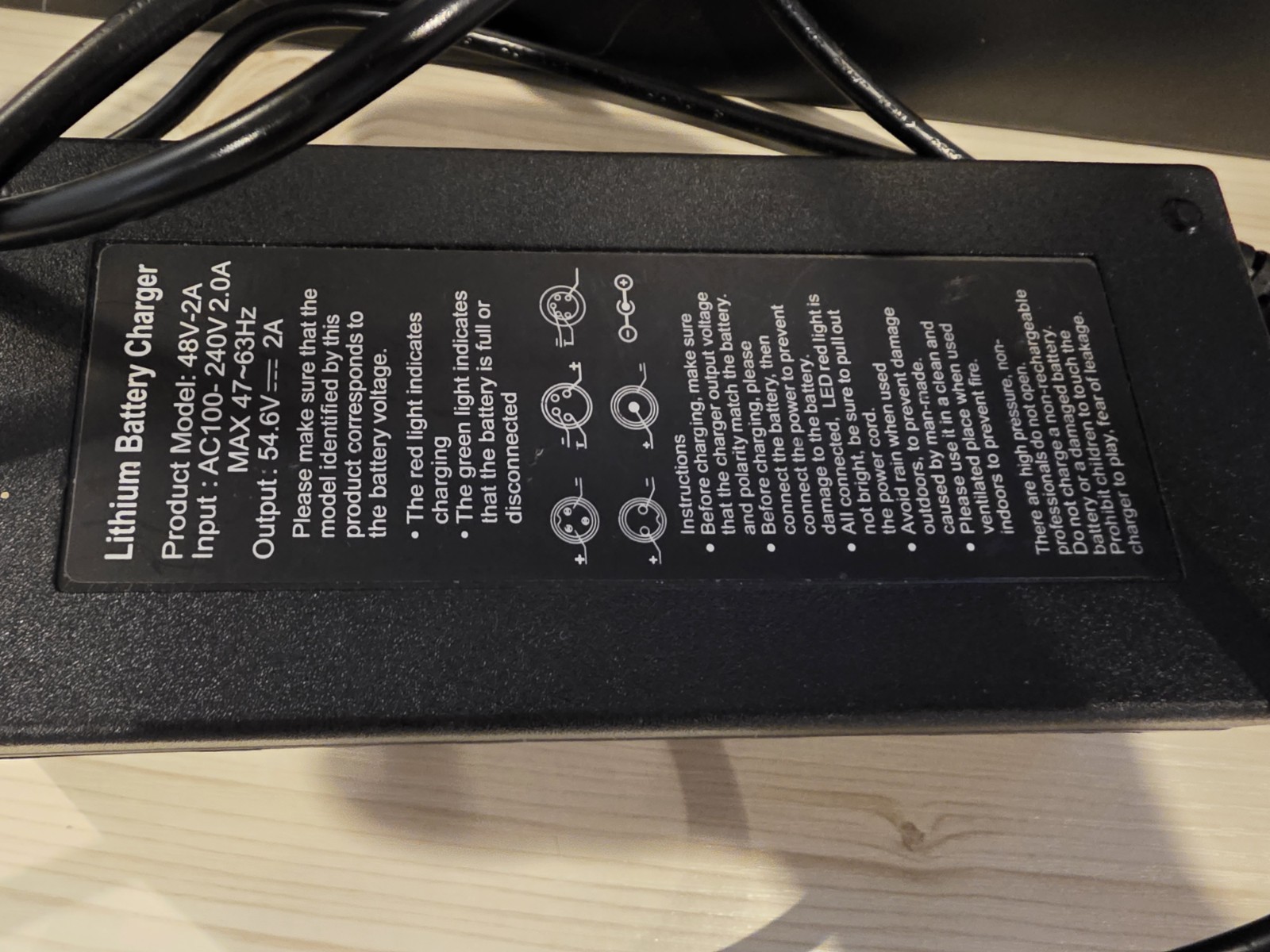 48V Lithium Battery Dedicated Charger Electric Stair Climbing Hand Trucks Dolly