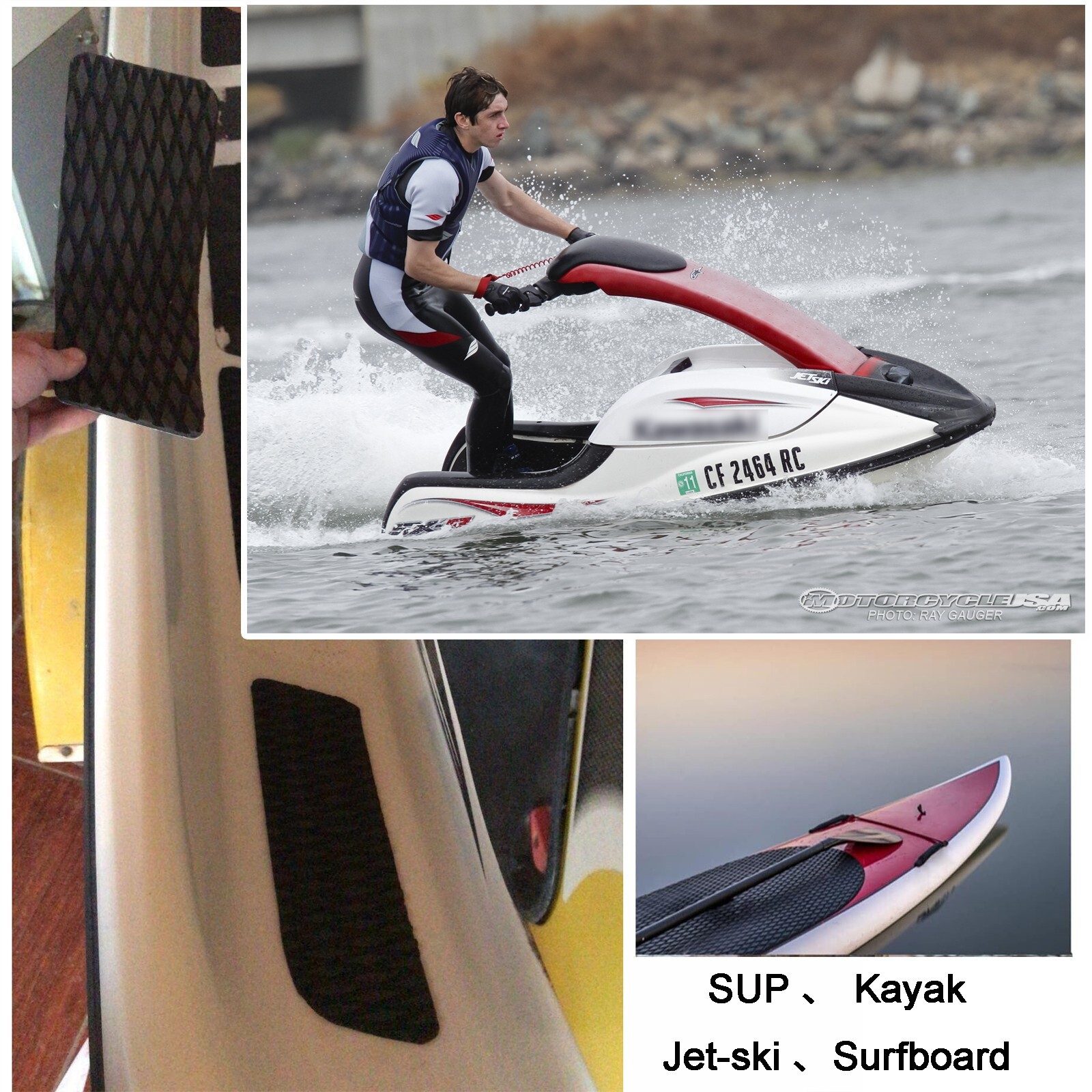 94''x35" EVA Foam Boat Decking Sheet Mat Teak Marine Yacht Flooring Paddle Pad